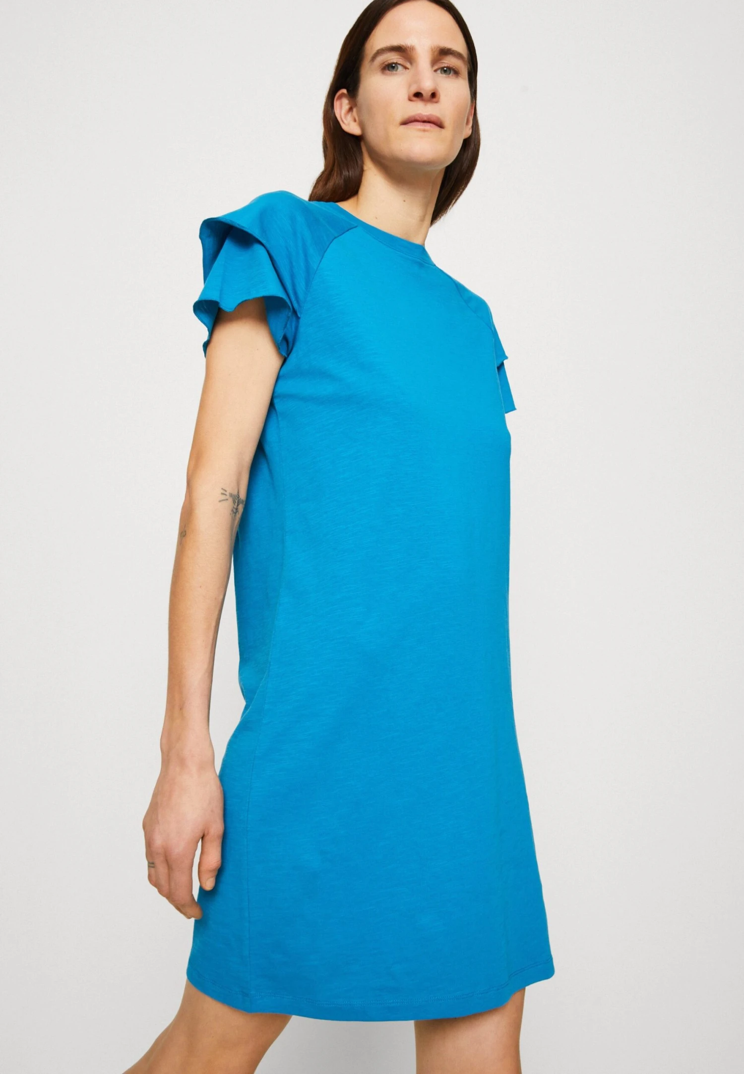 Edc By Esprit Volant - Jerseyjurk - Dark Turquoise 4 Edc By Esprit Volant - Jerseyjurk - Dark Turquoise - Afbeelding 4