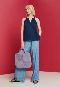 ESPRIT Regular Fit - Top - Navy -Esprit bdb2d1c2f4924baa9afdbeeff2df2211