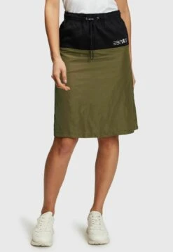ESPRIT Midi Mix - A-Lijn Rok - Olive