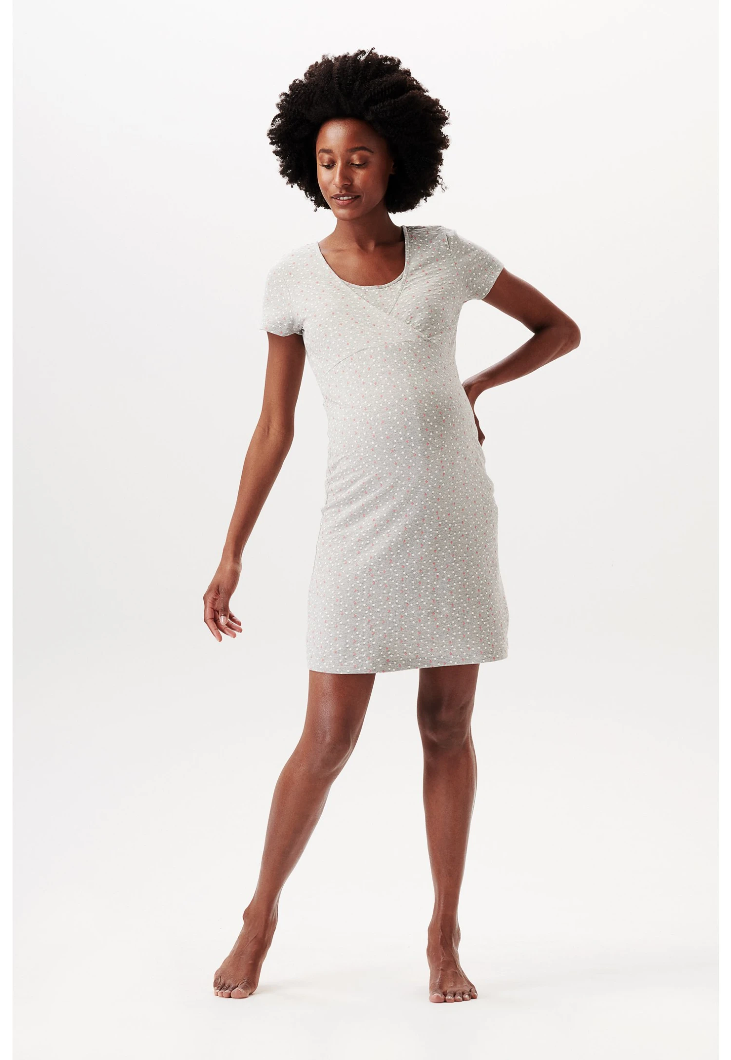 Jerseyjurk - Light Grey Melange 3 Jerseyjurk - Light Grey Melange - Afbeelding 3