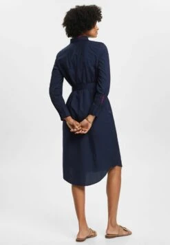 ESPRIT Mit Bindegürtel - Blousejurk - Navy -Esprit c473b8c0908a415e8cc5a4a9ffa265a2