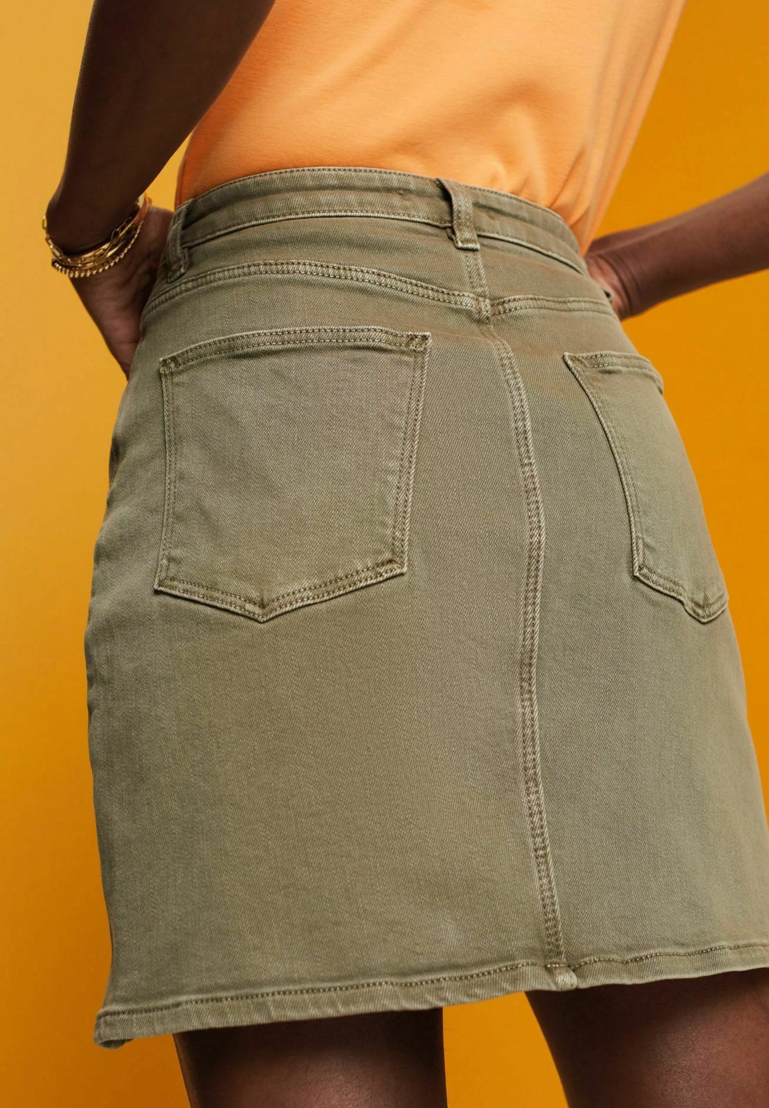 Edc By Esprit Minirok - Khaki Green 9 Edc By Esprit Minirok - Khaki Green - Afbeelding 9