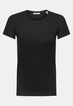 ESPRIT Mit Rundhalsausschnitt - T-Shirt Basic - Black -Esprit c4c9efac016041479943f1ac49ac14c0
