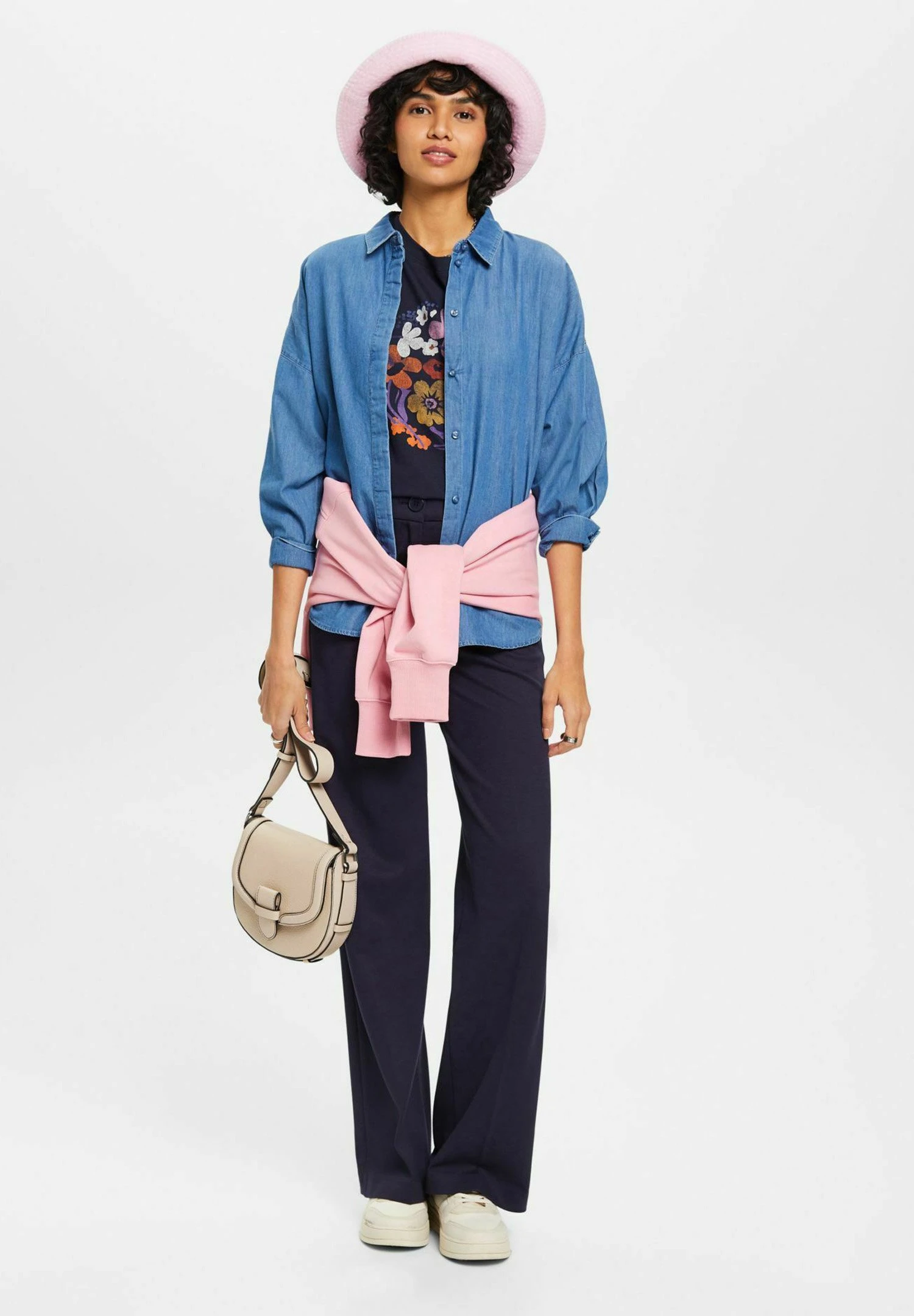 ESPRIT Tee Aw - T-Shirt Print - Navy 2 ESPRIT Tee Aw - T-Shirt Print - Navy - Afbeelding 2