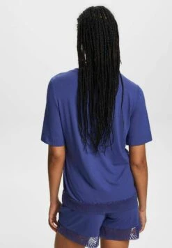ESPRIT Set Mit Spitzenbesatz - Pyjama - Dark Blue -Esprit c8ffcf3669cd47e5a75fdf1e182e2205