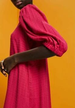 Edc By Esprit Strukturiertes- Jurk - Dark Pink -Esprit cb10b01fae8845f396b31440d9896890