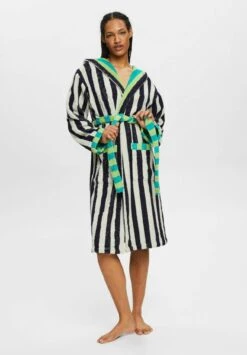 ESPRIT Gestreifter Unisex - Badjas - Deep Water