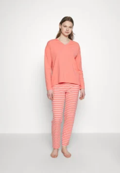 ESPRIT Y D Sus Mel Long Leg Long Sleeve - Pyjama - Coral