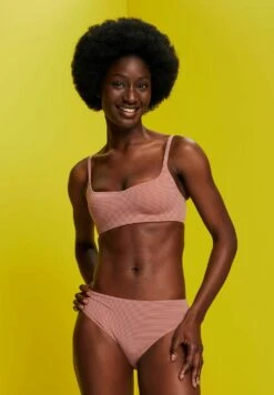 ESPRIT Jaquard Stripe K Par- Bikinitop - Cinnamon