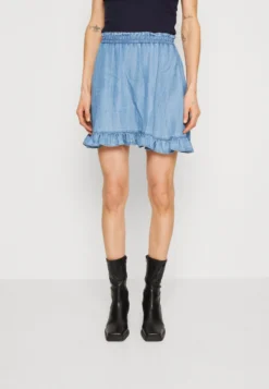 Edc By Esprit Skirt - Minirok - Blue Medium Wash