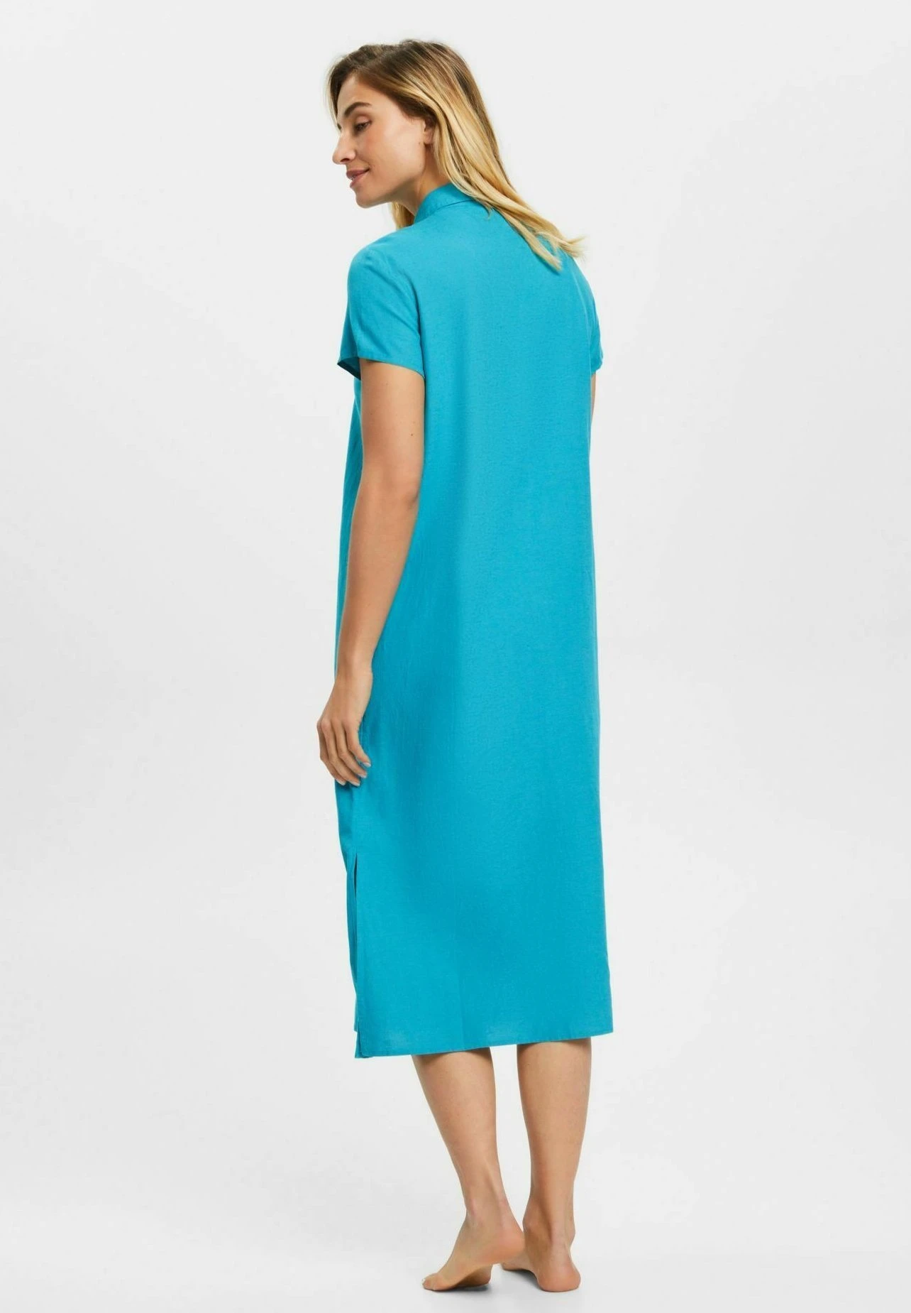 ESPRIT Blousejurk - Teal Blue 3 ESPRIT Blousejurk - Teal Blue - Afbeelding 3