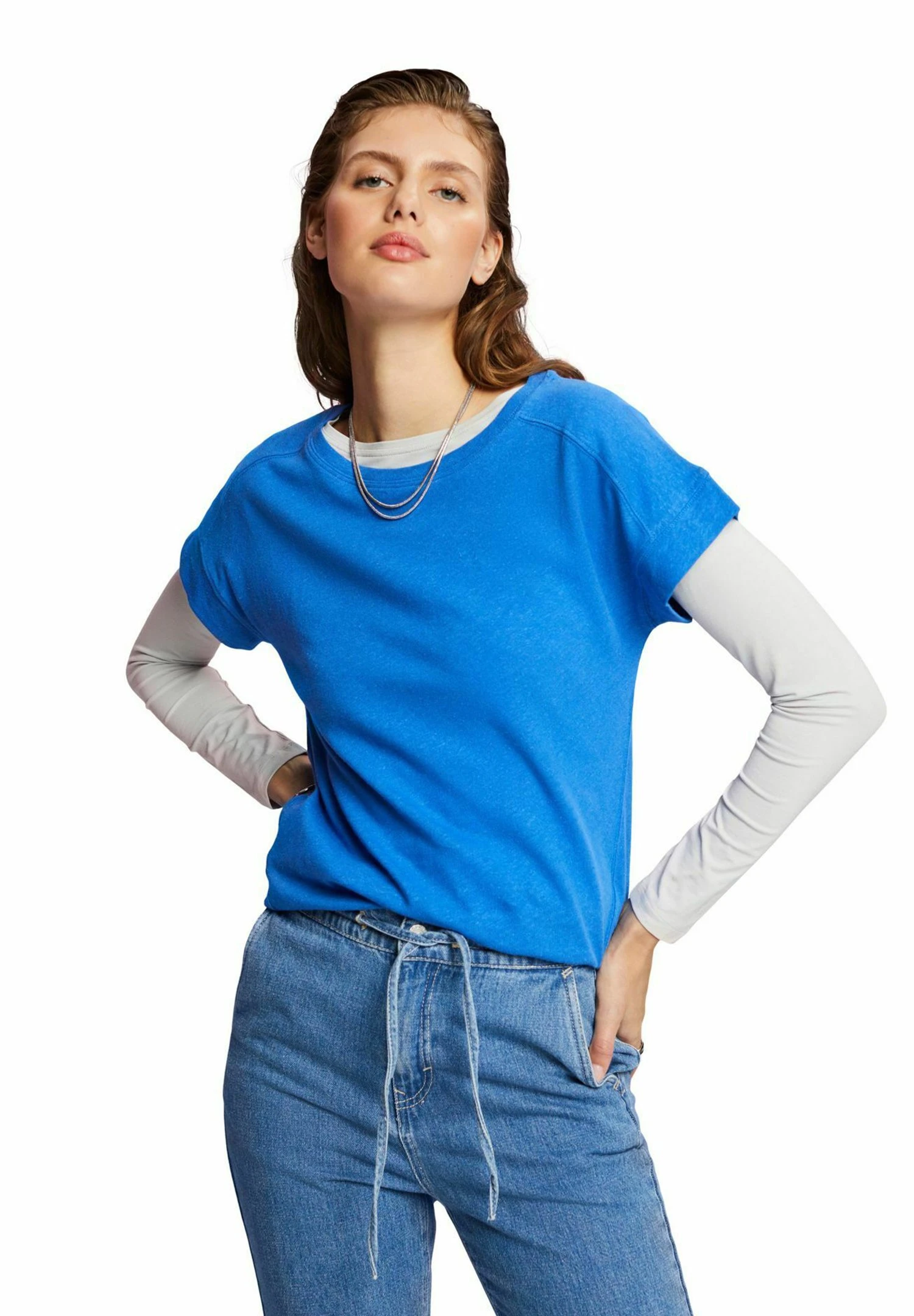 ESPRIT T-Shirt Basic - Bright Blue 1 ESPRIT T-Shirt Basic - Bright Blue