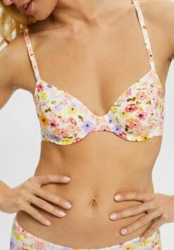 ESPRIT Unwattiertes Mit Bügel-Cups Und Blütenmust - Bikinitop - Violet
