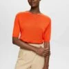 ESPRIT Sus Li Blend Te - T-Shirt Basic - Orange Red New