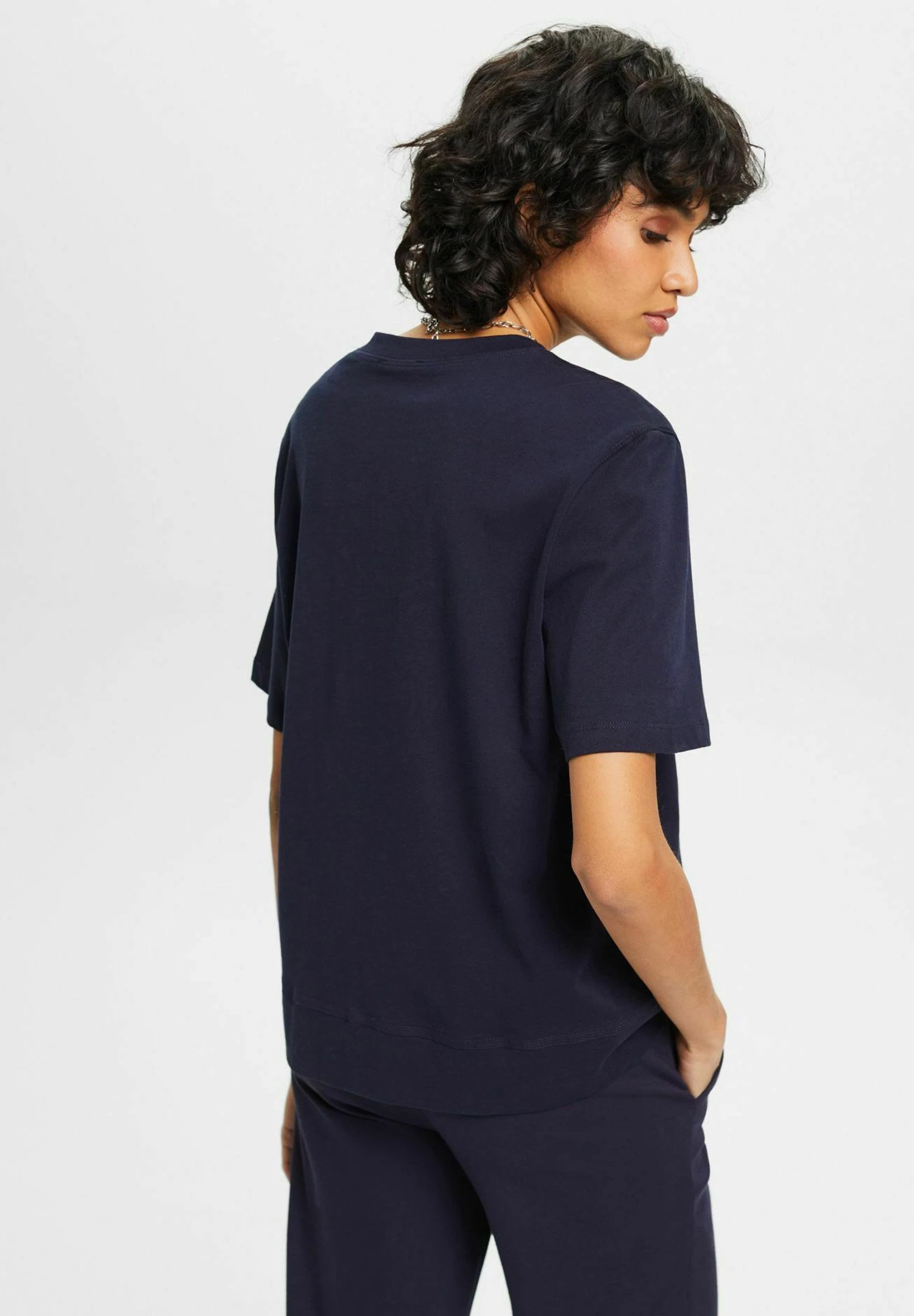 ESPRIT Tee Aw - T-Shirt Print - Navy 3 ESPRIT Tee Aw - T-Shirt Print - Navy - Afbeelding 3