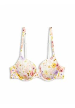 ESPRIT Wattiertes Mit Bügel Cups Und Blütenmuster - Bikinitop - Violet -Esprit d7cb35e8b0d84bafbfc23d0c1c888382