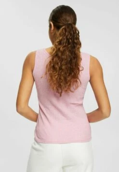 Edc By Esprit Mit Pointelle Muster - Top - Pink Fuchsia -Esprit dbccbc63626f490f8d012bc01d6501dd
