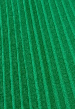 ESPRIT Mit Plisseefalten Und Stehkragen - Gebreide Jurk - Emerald Green -Esprit dc21629ad5744e9d990ce4a866d18508