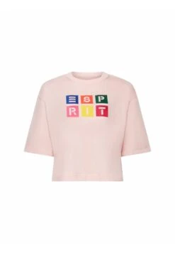 ESPRIT Logo Mit Stickerei - T-Shirt Print - Pastel Pink -Esprit e038e5771f34464e91c14c151425c547