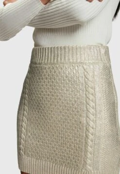 ESPRIT Mit Zopfmuster Im Metallic-Look - A-Lijn Rok - Gold -Esprit e048d50eb7374c8b9cf6c7b4917b7ded