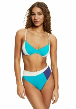 ESPRIT Mit Hohem Bund Im Colour Block-Design - Bikinibroekje - Teal Green