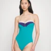 ESPRIT La Jolla Beach Padded Bandeau Swimsuit - Badpak - Teal Green