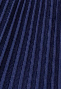 ESPRIT Plissierter- A-Lijn Rok - Navy -Esprit efe21742ae234ea185422c6a41c4f351