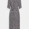 ESPRIT Dress Midi Print - Blousejurk - Black