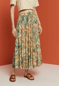 ESPRIT Light - Plooirok - Light Khaki -Esprit f2cf2f53cd59498d90336974bc018294