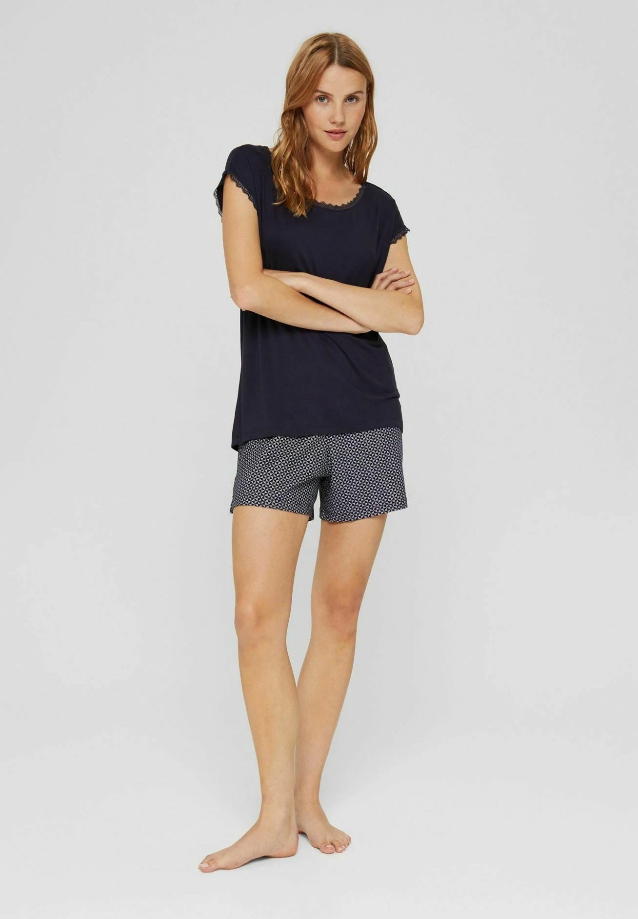 ESPRIT Pyjama - Pyjamashirt - Navy 1 ESPRIT Pyjama - Pyjamashirt - Navy