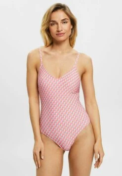ESPRIT Geometrischem - Badpak - Pink Fuchsia