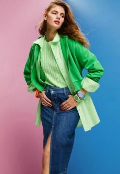 ESPRIT Kokerrok - Blue Dark Washed -Esprit f9ba47f7b432415f89999e24100592ba