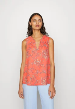 Edc By Esprit Blouse - Coral Orange
