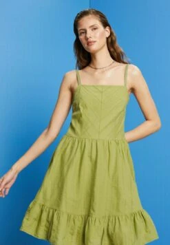 Edc By Esprit Light- Jurk - Pistachio Green -Esprit fa7169d7c60441f996277552c98aa6a1
