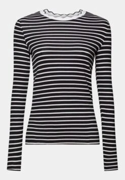 ESPRIT Muschelkante Am Ausschnitt - Longsleeve - Black -Esprit fa88b8a317f442b197e55058f33ae2e5