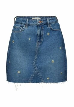 Edc By Esprit A-Lijn Rok - Blue Dark Washed -Esprit fab58c47342c43f1ab073dccedd51809