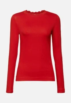 ESPRIT Mit Muschelkante Am Ausschnitt - Longsleeve - Dark Red -Esprit fc40e603778946dfb402da42aedb2bd9