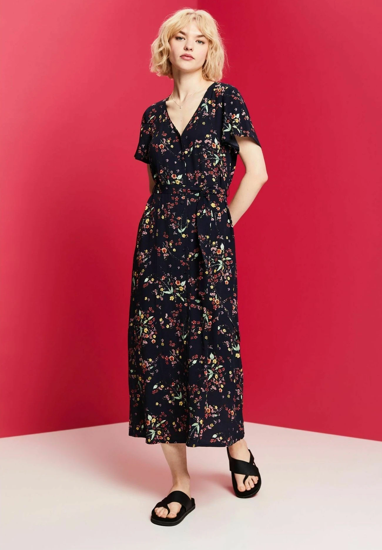 Edc By Esprit Light- Blousejurk - Dark Blue 2 Edc By Esprit Light- Blousejurk - Dark Blue - Afbeelding 2