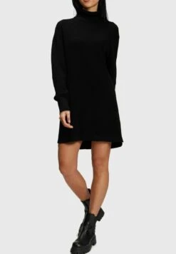 ESPRIT Flat - Gebreide Jurk - Black