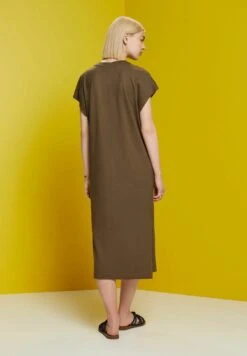 ESPRIT Gebreide Jurk - Khaki Green -Esprit fca2847d8ed949669c1d1d3f5c3419f2