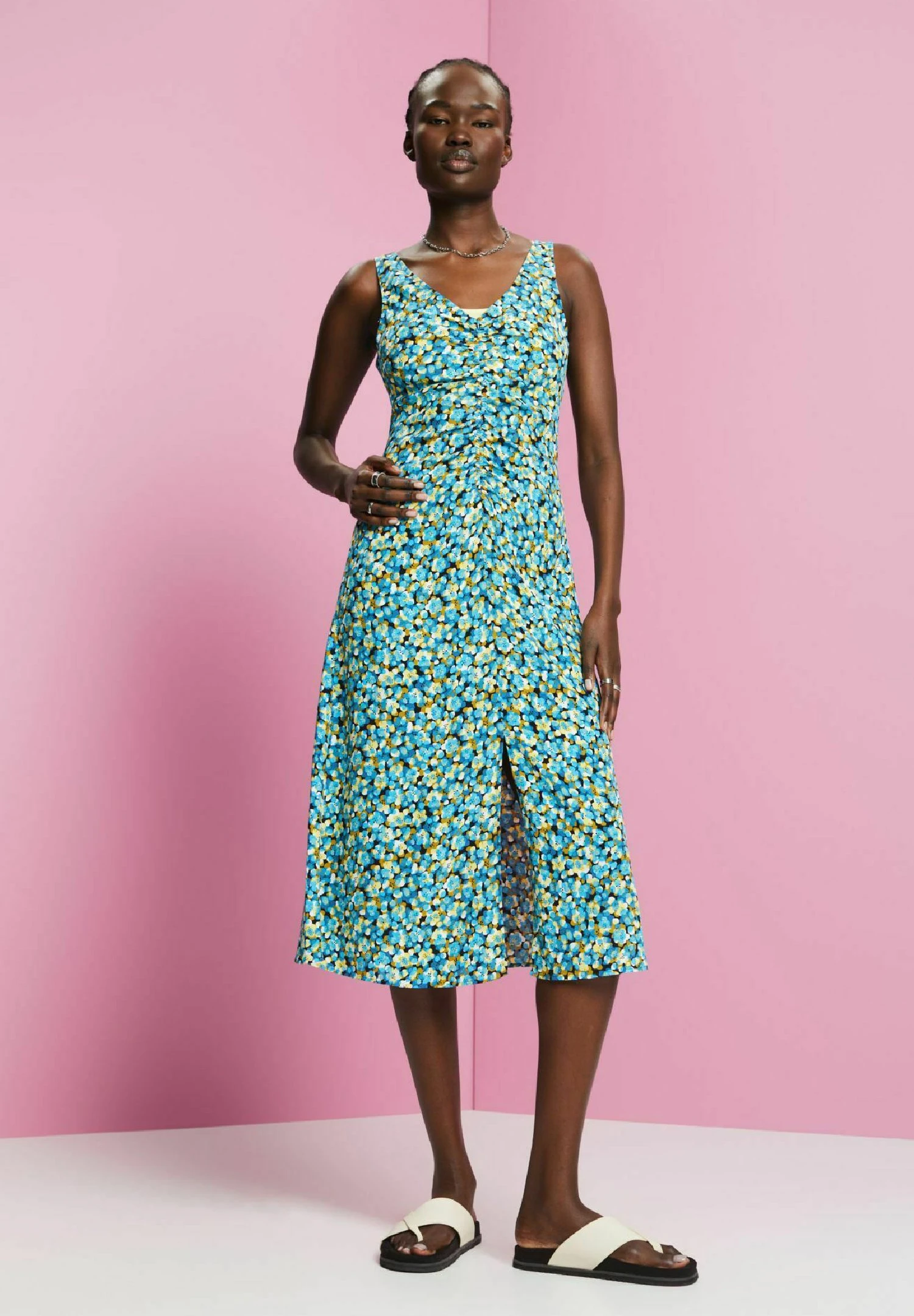 ESPRIT Dress - Jurk - Turquoise 4 ESPRIT Dress - Jurk - Turquoise - Afbeelding 4