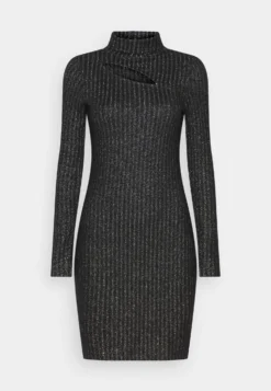 Edc By Esprit Lurex- Gebreide Jurk - Black