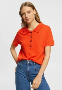 ESPRIT Poloshirt - Orange Red New
