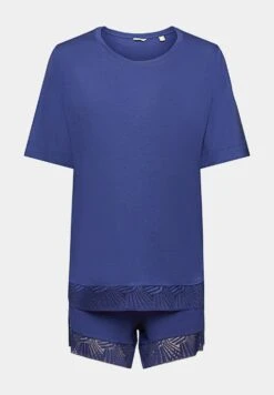 ESPRIT Set Mit Spitzenbesatz - Pyjama - Dark Blue -Esprit fe2ebea21c1b4b1fbc7ba912a5bbccf0