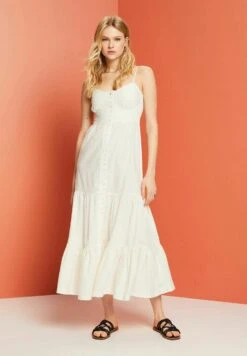 ESPRIT Träger - Maxi-Jurk - White -Esprit ff07e2d0d225481bb08ea7c05d53aed7