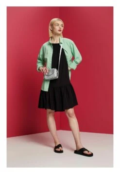 ESPRIT Träger Mit Gesmokten Details- Jurk - Black -Esprit ff64f6cc1449461cb17d44d7fd4bca00