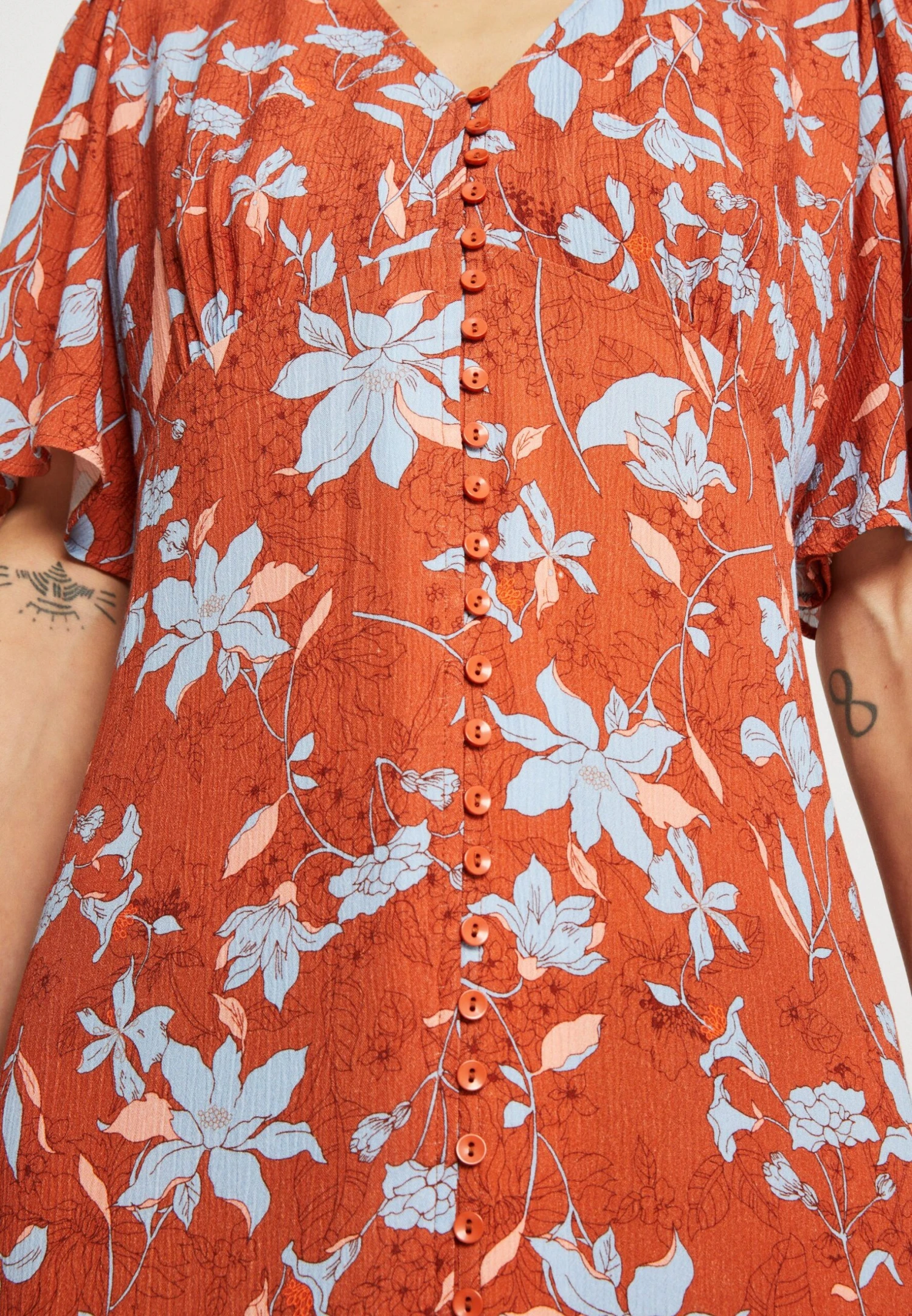 ESPRIT Dress - Blousejurk - Coral Orange 6 ESPRIT Dress - Blousejurk - Coral Orange - Afbeelding 6